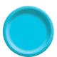 Caribbean Blue Extra Sturdy Paper Lunch Plates, 8.5in, 20ct